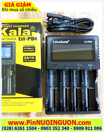 LiitoKala Lii-PD4, Máy sạc Pin và đo dung lượng Pin LiitoKala Lii-PD4 (Sạc 4 pin và đo Pin Lithium Li-ion và NiMh)